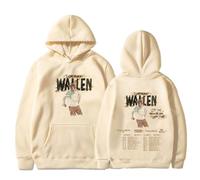 CUTTE Produit Dérivé Officiel Morgan Wallen I'm The Problem Tour | Pull À Capuche Musique Country | Sweat-Shirt Unisexe (Kaki,3TG)