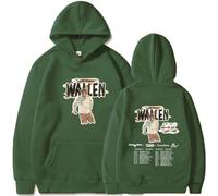 CUTTE Produit Dérivé Officiel Morgan Wallen I'm The Problem Tour | Pull À Capuche Musique Country | Sweat-Shirt Unisexe (Vert armée,TP)