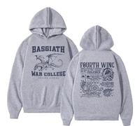 CUTTE Pull À Capuche Respeto Fourth Wing | Basgiath War College Dragon Rider | Style Y2K Streetwear Homme (Gary,3TG)