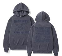 CUTTE Pull À Capuche Respeto Fourth Wing | Basgiath War College Dragon Rider | Style Y2K Streetwear Homme (Gris foncé,M)