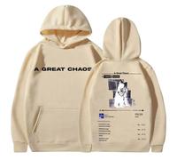 CUTTE Sweat À Capuche Ken Carson A Great Chaos | Collection Officielle Album | Streetwear Unisexe Nouvelle Saison (Kaki,TP)