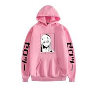 CUTTE Sweat Anime Darling in The Franxx Zero Two | Style Manga Streetwear Japonais, Pullover Unisexe Mi-Saison pour Femmes Et Hommes (Rose B,TP)