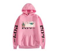 CUTTE Sweat Anime Darling in The Franxx Zero Two | Style Manga Streetwear Japonais, Pullover Unisexe Mi-Saison pour Femmes Et Hommes (Rose D,3TG)
