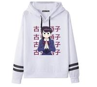 CUTTE Sweat Komi Can't Communicate - Komi Shouko Style Anime, Sweatshirt Imprimé Décontracté Unisexe (Blanc 3-,TG)