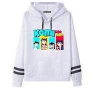 CUTTE Sweat Komi Can't Communicate - Komi Shouko Style Anime, Sweatshirt Imprimé Décontracté Unisexe (Blanc 5-,3TG)