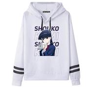 CUTTE Sweat Komi Can't Communicate - Komi Shouko Style Anime, Sweatshirt Imprimé Décontracté Unisexe (Blanc 4-,Grand)