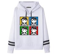 CUTTE Sweat Komi Can't Communicate - Komi Shouko Style Anime, Sweatshirt Imprimé Décontracté Unisexe (Blanc 1-,S)