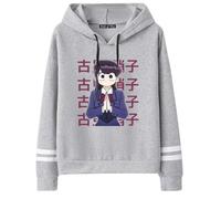 CUTTE Sweat Komi Can't Communicate - Komi Shouko Style Anime, Sweatshirt Imprimé Décontracté Unisexe (Gris 3-,TTG)