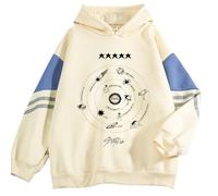 CUTTE Sweat Stray Kids Hyunjin Han Felix Jisung, Collection 5-Star Maniac NOEASY, Style Y2K Harajuku Oversize (Abricot,S)