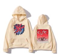 CUTTE Sweat The Cure Love Cats Officiel | Collection Groupe | Impression Graphique Musique (Kaki,TP)