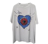 CUTTE The Cure Friday I'm in Love T-Shirt Homme - Blanc, Produit sous Licence Officielle (Blanc,TG)