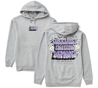 CUTTE XPLR Sam and Colby Hell Week Collection Officielle | Pull À Capuche Fighting Demons | Merch Halloween Unisexe (Lumière,M)