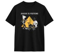 CUTTEE Angine De Poitrine UK Tour 2026 Hoodie, Masque Triangle Graphique, Pullover Unisex-Black2||x_s