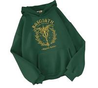 CUTTEE Cavalier De Dragon Fourth Wing Basgiath Sweat À Capuche | Romantasy Fantasy Unisexe, Pull pour Passionnés De Livres Et Fans-Green||m