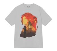 CUTTEE Expedition 33 Clair Obscur T-Shirt - Design Silhouette Rousse, Coton Doux. Un Merch Fantasy RPG Idéal pour Les Joueurs-Gray||s