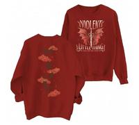 CUTTEE Fourth Wing “I Will Not Die Today” Dragon Rider Sweatshirt - Violent Little Thing, Unisex Bookish Pullover for Book Lovers-Red||x_s