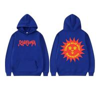 CUTTEE Rawayana Hoodie Dónde ES El After 2026 Tour Sun Logo, Sweatshirt Unisex Pullover-Blue||x_l