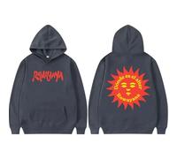 CUTTEE Rawayana Hoodie Dónde ES El After 2026 Tour Sun Logo, Sweatshirt Unisex Pullover-Dark Gray||x_l