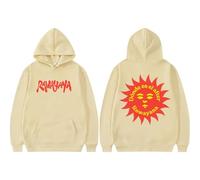 CUTTEE Rawayana Hoodie Dónde ES El After 2026 Tour Sun Logo, Sweatshirt Unisex Pullover-Khaki||l