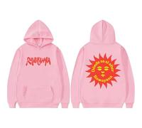 CUTTEE Rawayana Hoodie Dónde ES El After 2026 Tour Sun Logo, Sweatshirt Unisex Pullover-Pink||l