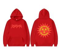 CUTTEE Rawayana Hoodie Dónde ES El After 2026 Tour Sun Logo, Sweatshirt Unisex Pullover-Red||l
