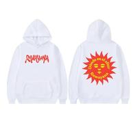 CUTTEE Rawayana Hoodie Dónde ES El After 2026 Tour Sun Logo, Sweatshirt Unisex Pullover-White||x_l