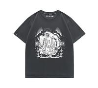 CUTTEE T-Shirt Clair Obscur Expedition 33 Homme | Vintage RPG Graphique, Coupe Oversize Gaming-Gray||3X_l