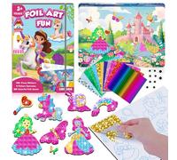 CutteeyFyry Kit d'art amusant en aluminium pour enfants - Licorne et princesse - Kit de bricolage pour enfants de 3 à 10 ans - Jouets de voyage