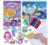 CutteeyFyry Kit d'art amusant en aluminium pour enfants, sirène et princesse, kit de loisirs créatifs pour enfants de 3 à 10 ans, jouets de voyage