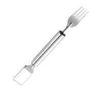 Cutter-2-in-1 Double Head Fruchtschneider Pastèque avec fourche | Gadget de cuisine portable pour pastèque, fête, camping, pique-nique, fête d'été, préparation des aliments