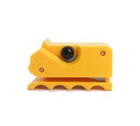 Cutter à bande de cardboard, pour planches à gratter pour chat, coupe-carton imprimé 3D, en forme de chat, coupe-carton pour gratte-chat (jaune)