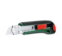 Bosch - Cutter à lame sectionnable (lame tranchante en acier SK5 de 18 mm ; revêtement softgrip ergonomique ; verrouillage de la lame, rechargement automatique ; stockage de lame)