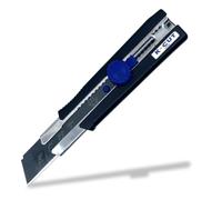 Cutter à molette Keli - Lame Black Blade SK2 ultra résistante - Noir