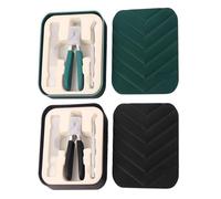 Cutter À Ongles - Clippers À Ongles Abs/Glass | Outils D'ongles En Acier Inoxydable | Outil De Coupe Des Ongles Avec Fichier Et Cuillère | Outil De Manucure Biseauté À L'ouverture De La Mâchoire Lou