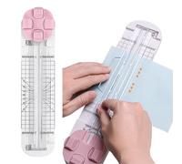 Cutter à Papier Multifonction 4 en 1, Coupe-papier Bidirectionnel avec Lames Droites, Ondulées, Perforantes et Pliantes pour A4, Photos, Cartes, Scrapbooking, Outil Créatif Polyvalent