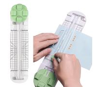Cutter à Papier Multifonction 4 en 1, Coupe-papier Bidirectionnel avec Lames Droites, Ondulées, Perforantes et Pliantes pour A4, Photos, Cartes, Scrapbooking, Outil Créatif Polyvalent