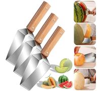Cutter à Pastèque Triangle 2026, Coupe Pasteque Et Melon, Trancheuse à Pastèque en Acier Inoxydable, Coupe-Pastèques Triangulaires, Outil de Découpe Rapide pour Cuisine Maison (3pcs)