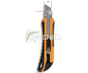 Cutter antidérappant avec chargeur Beta 1771BM de 18 mm avec 6 lames