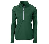 Cutter & Buck Long Sleeve Adapt Eco Knit Half Zip Pullover Chemise, Chasseur, 3XL Femme