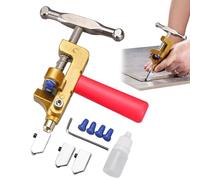 Cutter Carrelage de Glace - Outil de disjoncteur de Glace, Coupe-Carreaux Manuels pour Glace | Coupe Manuelle en Verre en Acier Tungstène Avec Tournevis 2 Lames supplémentaires, Outil à Main pour