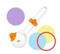 Cutter Circulaire, Coupe Papier Rond Réglable, Perforatrice Angle Arrondi avec Échelle Claire, Découpe des Papiers Ronds d'un Diamètres 10-32 cm, pour Paper, Carton, Albums, Photos, Cartes