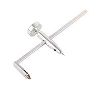 Cutter circulaire de 40 cm pour plaques de plâtre, compas en acier inoxydable - outil de découpe à encoches avec poignée ergonomique à bouton, échelle claire pour des coupes