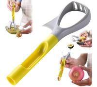 Cutter d'avocat, trancheuse avocat, pilon réutilisable avec poignée confortable, outil multifonctionnement 8.4x2.7x1.3 pouce Slicer outil