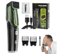 Cutter de barbe électrique générique, vous votre moustache électrique - Clipper à cheveux imperméable IPX6 avec 2 peignes, coupe-pastique rechargeable, rasoir portable pour la prise en charge