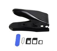 Cutter de carte SIM multifonction 2 en 1 pour Nano et SIM standard avec 3 adaptateurs SIM et broche d'éjection, outil de découpe SIM précis pour accessoires de smartphone