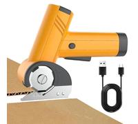 Cutter de Carton,2000mAh Batterie Rechargeable avec Lampe LED et Lame de Coupe | Outil de Coupe Électrique 4V | Pour usage en garage, bureau, travail, construction, papier, tissu,