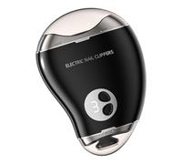 Cutter De La Coupe Des Ongles - ABS Metal 2.95x1.26in, Fichier Électrique De Forme De Mangue | Techning De Polissage À 3 Vitesses, Stockage De Copeaux De Ongles, Rechargeable USB-C, Conception De Son