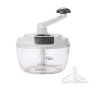 Cutter de légumes - Coupe manuel à manivelle avec poignée pliable | Coupure compacte efficace et compacte, déchiqueteur de cuisine pour les fruits et viande, bol rotatif, lame, Dr