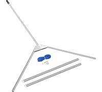 Cutter de mauvaises herbes aquatique Path Couture d'herbe à eau coupers en acier inoxydable réglables adaptés aux étangs et plages des lacs Outils de bricolage(30in Cutting Path)