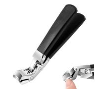 Cutter de ongles en acier inoxydable avec serrure de sécurité - coupe-ongles incurvé | Clippers à ongles à tête inclinée | Clippers d'ongles inclinés ergonomiques, coupe-ongles multifonctionnels pour